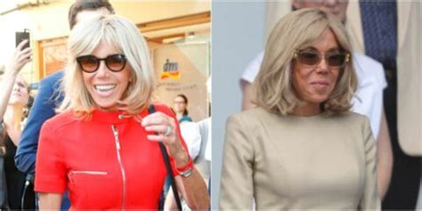 PHOTOS – Brigitte Macron raffole des lunettes de soleil .